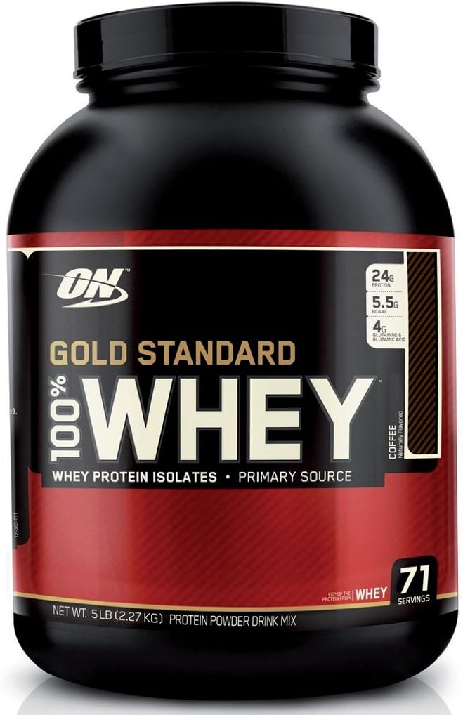 Optimum Nutrition Gold Standard 100% Whey Protein tub, Double Rich Chocolate